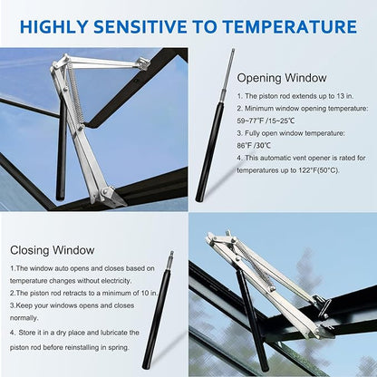 2 Pack Greenhouse Automatic Window Opener Kit - Image 3
