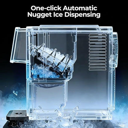 Antarctic Star Countertop Nugget Ice Maker, Self-Cleaning Portable Ice Machine - Image 4