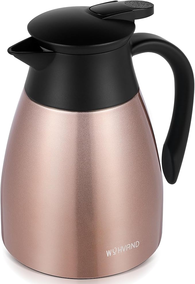 34 Oz Thermal Coffee Carafe, Stainless Steel Insulated Vacuum coffee crafts to by WYHVAND
