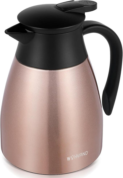 34 Oz Thermal Coffee Carafe, Stainless Steel Insulated Vacuum coffee crafts to by WYHVAND