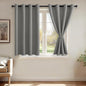 JIUZHEN Light Grey Blackout Curtains by JIUZHEN