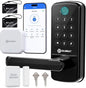 Smart Lock with WiFi Gateway, Keyless Entry Lock with Handle by OLUMAT