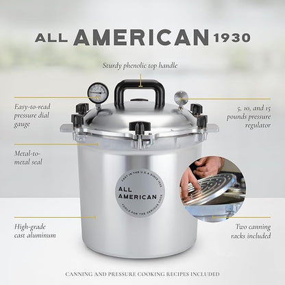 All American 1930: 25qt Pressure Cooker/Canner - Image 2