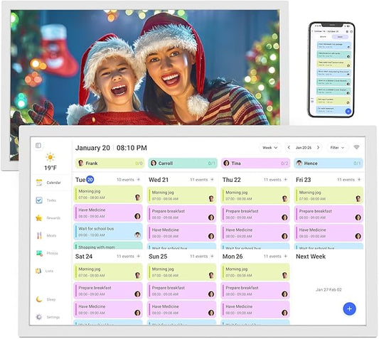 24" Digital Calendar Picture-Frame for-Meal-Planner by FULLJA