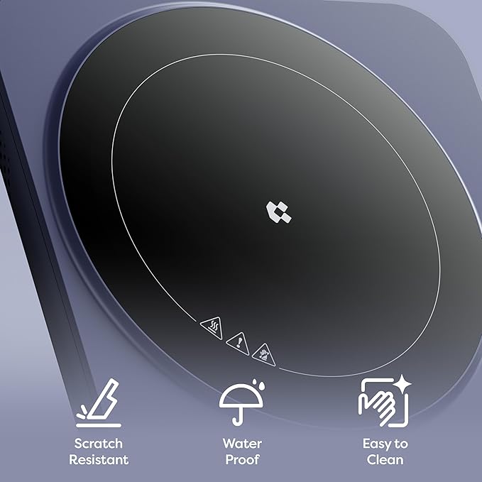 CIARRA CATIH1A-M Portable Induction Cooktop, Slim Single Electric Countertop - Image 3