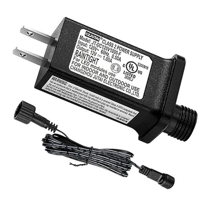 12V 1A LED Controller with Extension Cord, Replacement Model JT-DC120V1000-F by Airoads