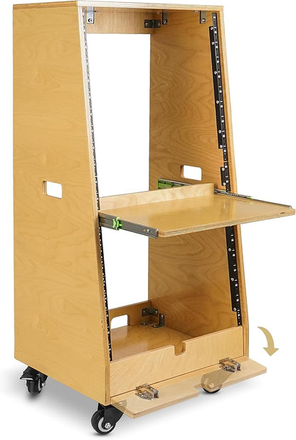 Sound Town DIY Slanted 20U Studio Rack, - Image 4