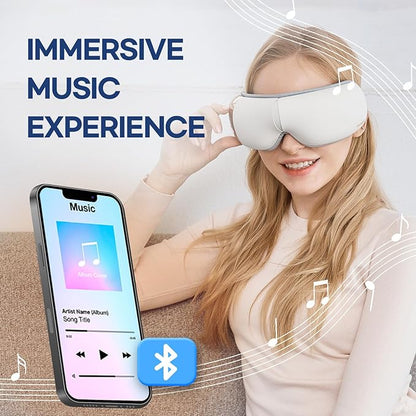 HubiCare Eye Massager with Heat, and Music Helps Relieve Strain, Dark Circles - Image 7