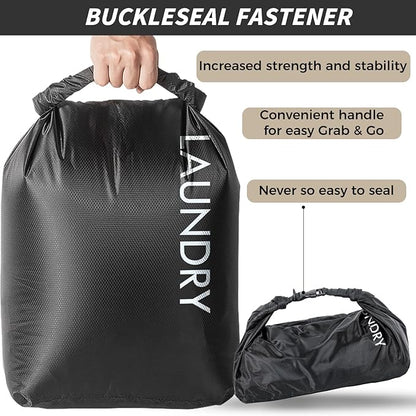 Travel Laundry Bag, Vacuum Compression Dirty Clothes Travel Bag Waterproof Wet - Image 4