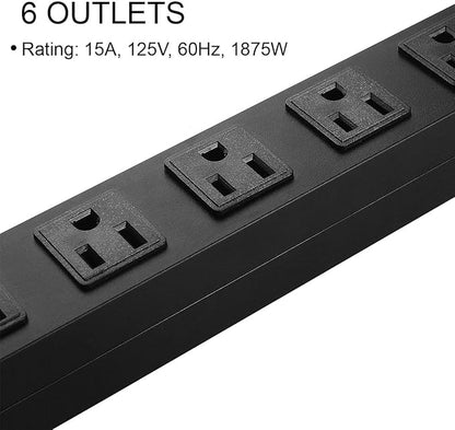 Metal Wall Mount Power Strip, Mountable Power Outlet - Image 5