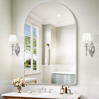 Arched Bathroom Mirror, Wall Mounted Mirror, Living Room, Hanging or Leaning - Image 2