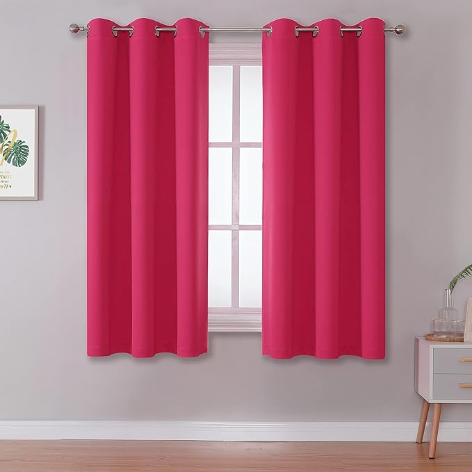 DUALIFE Solid Blackout Curtain Panels by DUALIFE