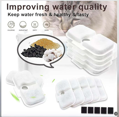 8 Packs Replacement Filters and 8 Pack of Sponges Compatible - Image 7