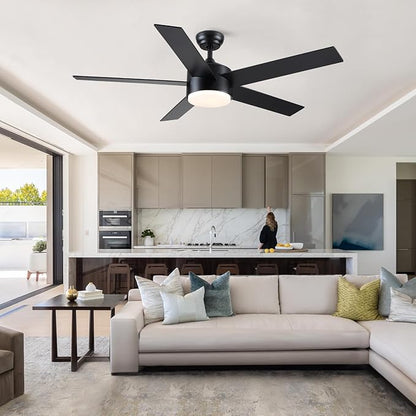 POCHFAN 52 inch Black Ceiling Fans - Image 7