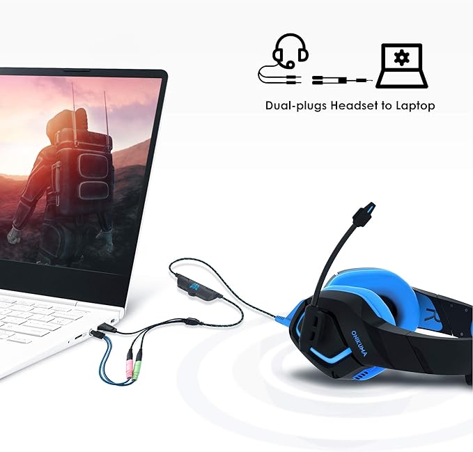 MillSO Headset Adapter, 3.3 Feet 3.5mm Mic and Audio Headphone Splitter CTIA 4 - Image 3
