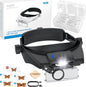 eSynic Type-C Rechargeable Magnifying Glasses Headset-Up to 13X Magnification-5 by eSynic