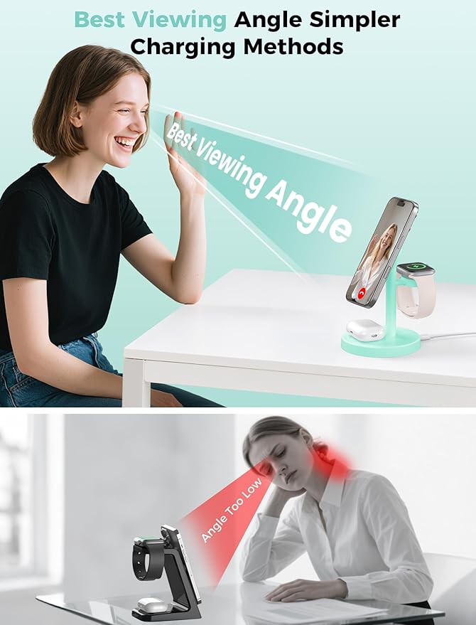 Aeinidi 2026 3 in 1 Wireless Charging Station Compatible - Image 7