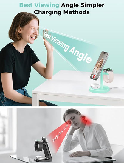 Aeinidi 2026 3 in 1 Wireless Charging Station Compatible - Image 7