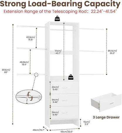 HOMPUS Closet Organizer System - Image 3