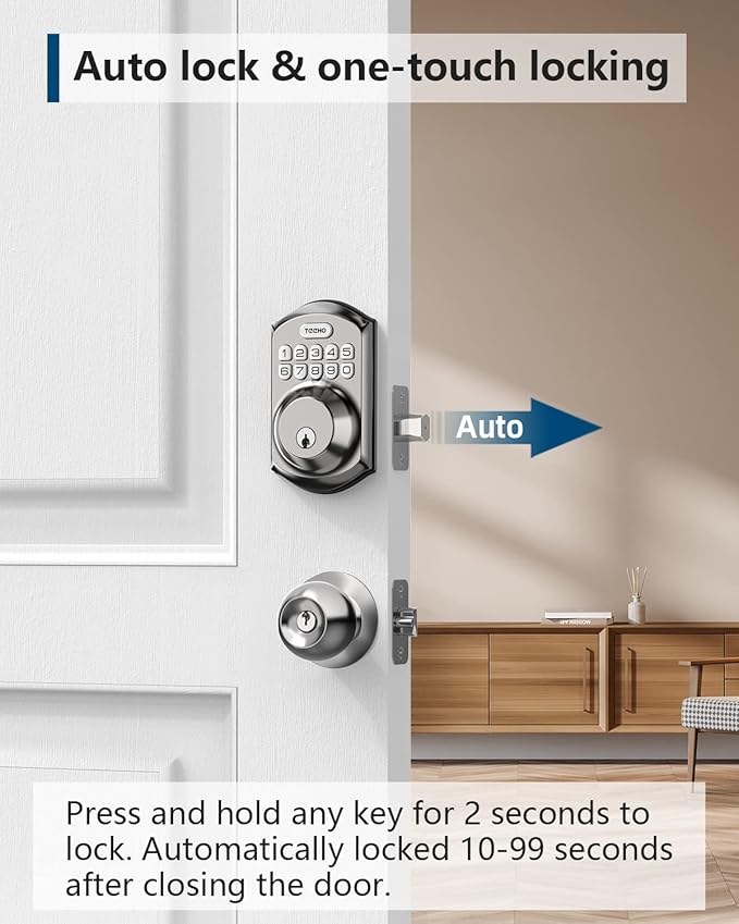 TEEHO TE001 Keyless Entry Door Lock - Image 3