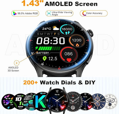 Smart Watch for Men Women Fitness: Make Answer Call Running Digital Mens - Image 6