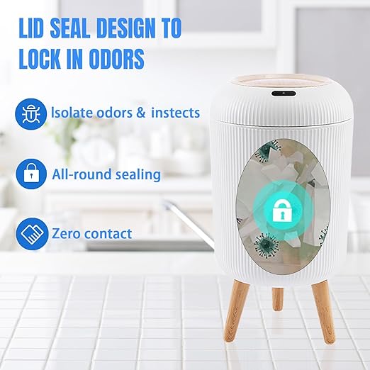 URALFA Motion Sensor Trash Can - Image 4