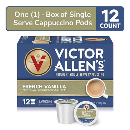 Victor Allen's Coffee French Vanilla Cappuccino, Single Serve Cappuccino Mix - Image 3