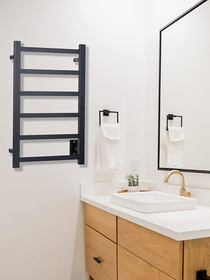 Smart Wireless Electric Towel Warmer | Blade Thin 6 Bar Design | Hardwired & - Image 4