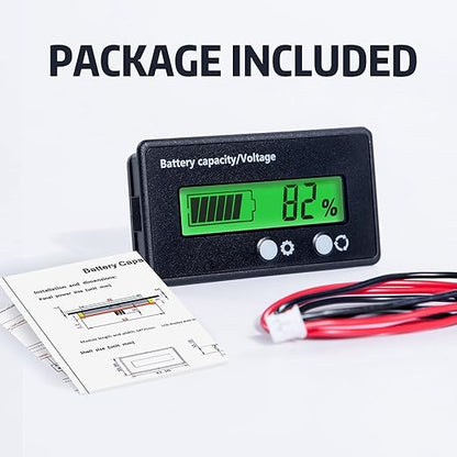 12V 24V 36V 48V Battery Capacity Indicator Golf Cart Voltage Meter - Image 6