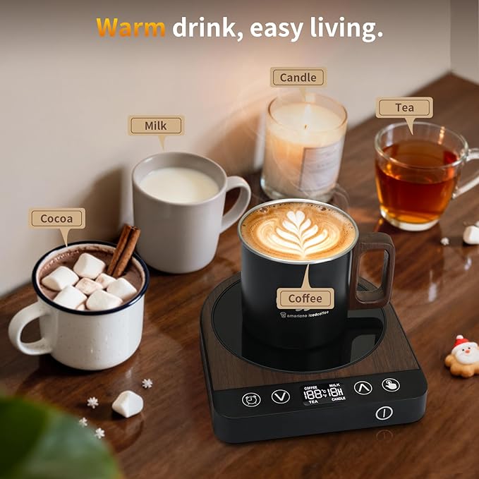 Smart Coffee Mug Warmer, 50W Fast Heating Coffee Warmer - Image 6