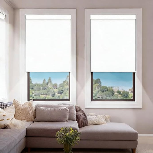 DENFOON Motorized Blinds with Remote, Thermal Electric Blinds【Solar Panel】 by DENFOON