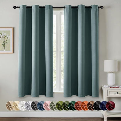 MIULEE Dusty Blue Blackout Curtains by MIULEE
