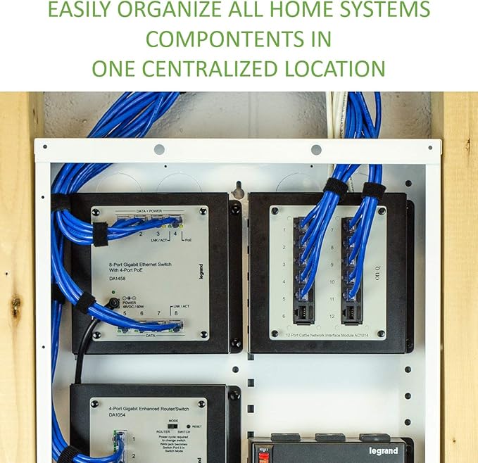 Legrand - OnQ 14 Inch Cable Management, In-Wall 20-Gauge Media Box, Structured - Image 2