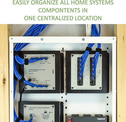 Legrand - OnQ 14 Inch Cable Management, In-Wall 20-Gauge Media Box, Structured - Image 2