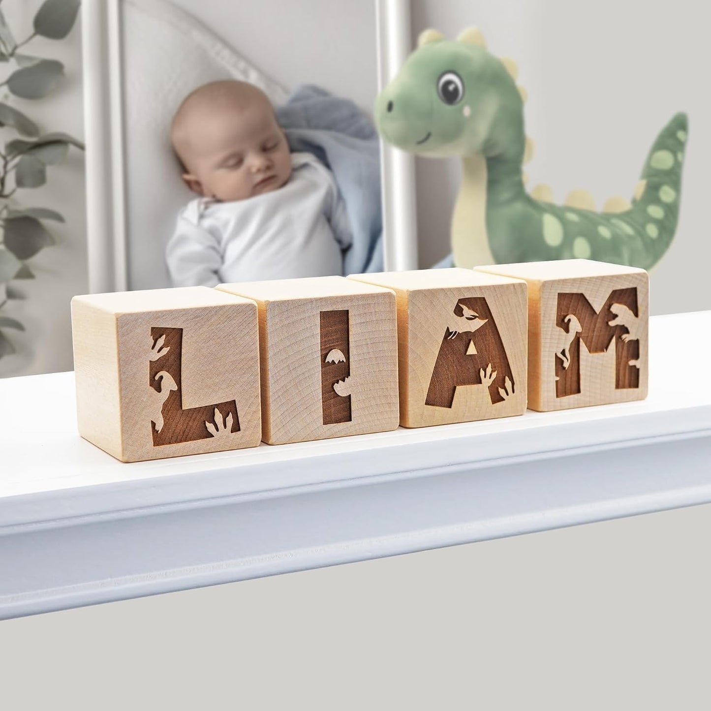 Personalized Nursery Name Block Letters - Custom Wooden Name Blocks for Vintage Nursery Decor/Custom Gift new mom boy Girl new mom Baby Shower