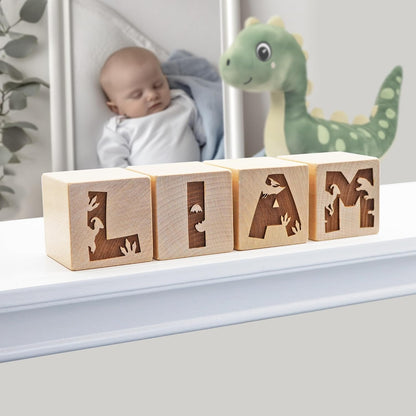 Personalized Nursery Name Block Letters - Custom Wooden Name Blocks for Vintage Nursery Decor/Custom Gift new mom boy Girl new mom Baby Shower