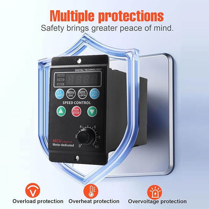 Cozyel AC 220V/0.75kw 1HP Variable Frequency Drive, 5A VFD Inverter - Image 4