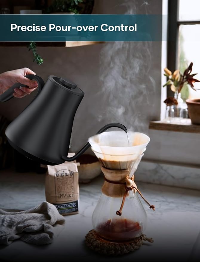 Gooseneck Electric Kettle with ±1℉ Temperature Control - Image 2