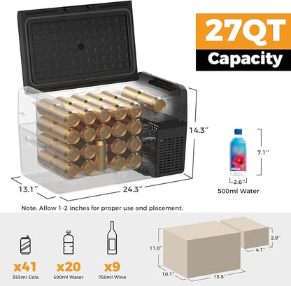 Setpower RF25 12V Refrigerator 27 Quart Portable Electric Cooler - Image 7