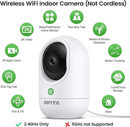 360 Cameras for Home Security-Indoor Camera Monitoring Baby/Nanny - Image 2