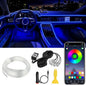 Interior Car LED Strip Lights APP Control, 5 in 1 RGB 16 Million Colors Ambient by QVEVDACAR