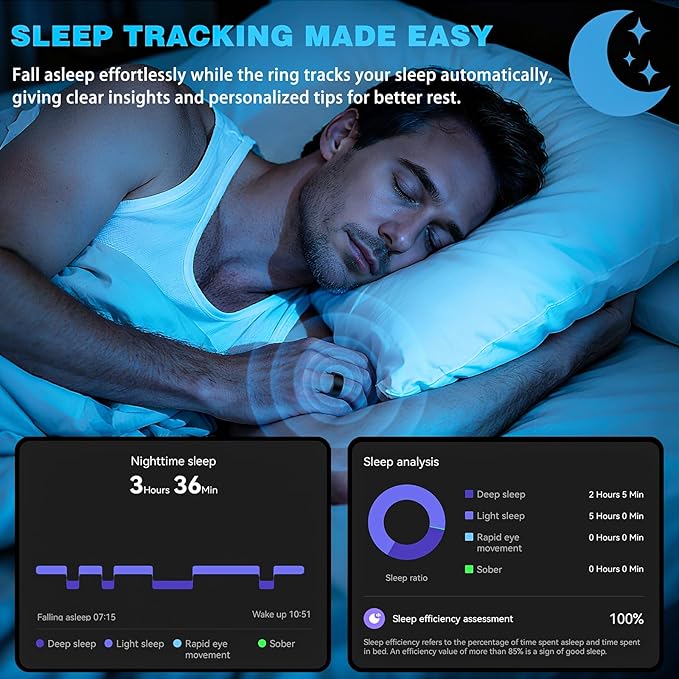 S SECRETTOP Fitness Tracker Smart Ring - Image 3