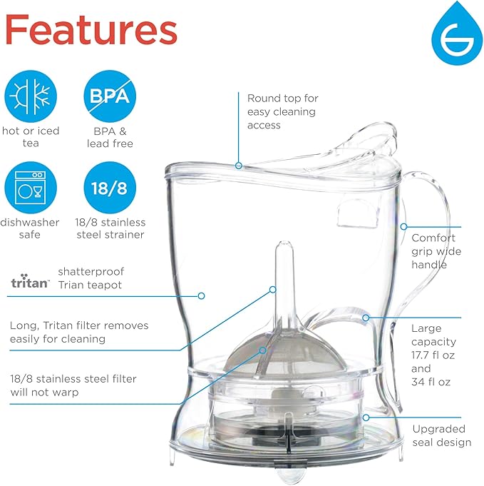 GROSCHE Aberdeen Tea Infuser Teapot & Smart Tea Maker - Image 6