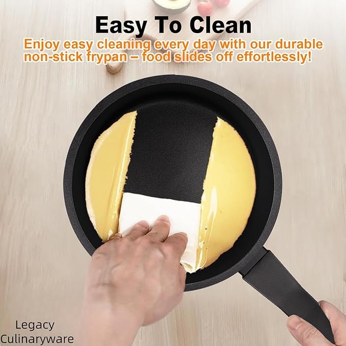 Nonstick Sauce Pan with Lid, 2QT small pot, PFOA Free, Kitchen Pots Induction - Image 4