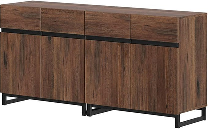 Wampat Modern TV Stand for up to 70 inch TVs, 2 in 1 Entertainment Center - Image 9