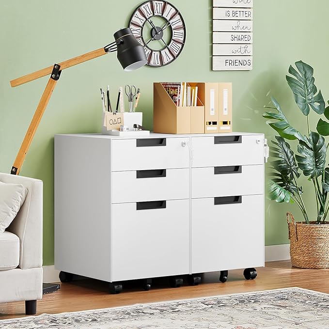 Letaya 3 Drawer Mobile File Cabinet - Image 2