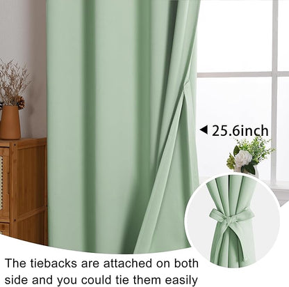 JIUZHEN Aqua Blackout Curtains - Image 6