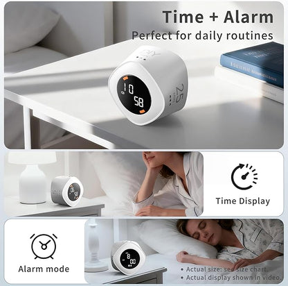 VEWINGL Cube Productivity Timer, 5/10/25/DIY Min Presets + Count-Up Mode - Image 3