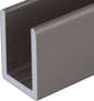 Brixwell SDCD38SN-CCP72 Satin Nickel 3/8" Fixed Panel Shower Door Deep U-Channel by Brixwell
