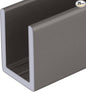 Brixwell SDCD38SN-XCP25 Satin Nickel 3/8" Fixed Panel Shower Door Deep U-Channel by Brixwell
